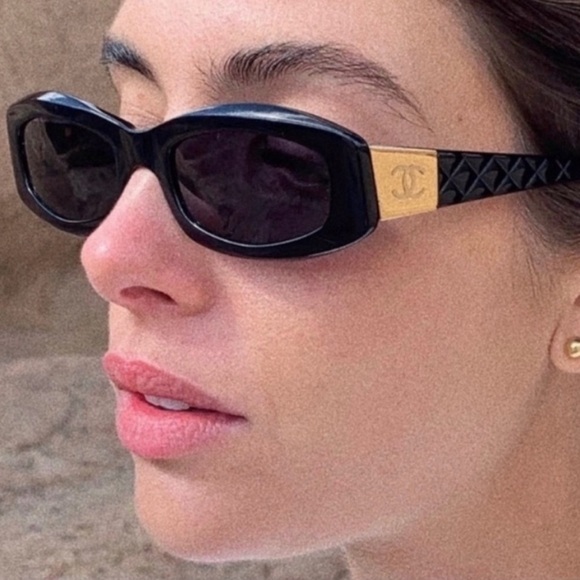 Vintage 🌸 Authentic Chanel 5014 gold sunglasses ✨ - Picture 1 of 11